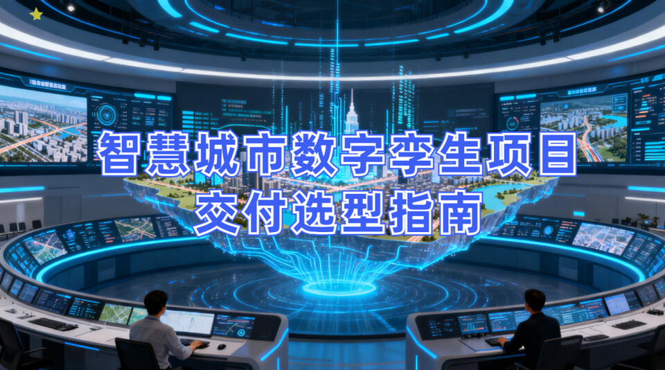 图片 1 - 字节博客 智慧城市数字孪生项目交付选型:选对平台 + 找对交付,双维协同破局落地难题