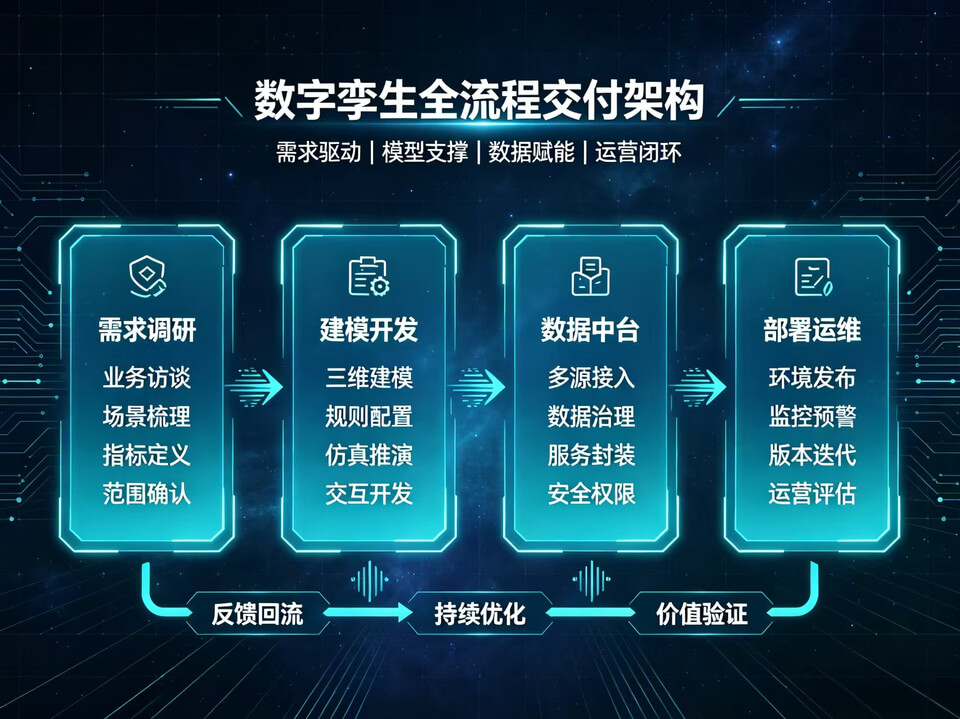 山东融谷数字孪生项目交付全流程架构图 - 字节博客 山东融谷数字孪生项目交付全流程架构图
